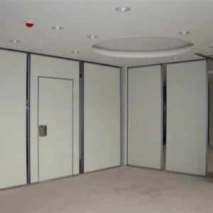 Wood Grain Finished Operating Movable Walls Banquet Room Soundproof From Guangzhou