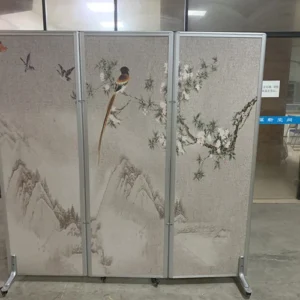 Wood Movable Divider With Wheels Folding Partition Singapore Movable Partition Walls On Wheels For Restaurant