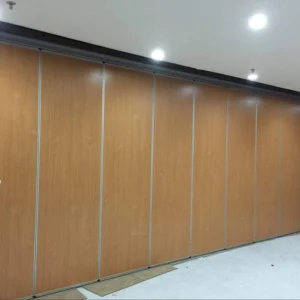 Wooden Board Malaysia Folding Partition Walls , Commercial Acoustic Room Divider Wall