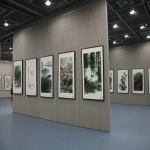 Wooden Exhibition Partition Walls , Room Dividers Operable Wall For Art
