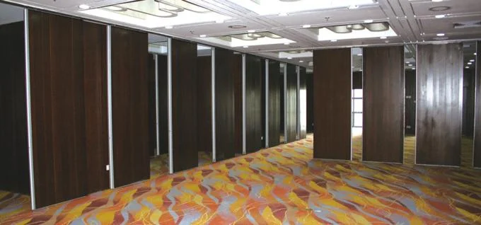 Wooden Folding Panel Partitions / Temporary Room Dividers 17 Meter Height 2