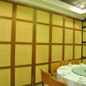 Wooden Glass Partition , Wood Sliding Doors Customers Own Material
