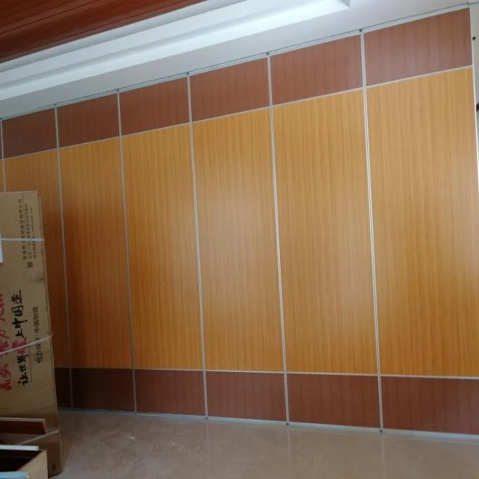 Wooden Operable Modular Acoustic Room Dividers For Ballroom 85 Mm Width 1