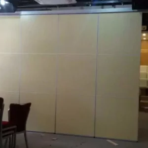 Wooden Portable Movable Partition Walls / Folding Room Divider with Aluminium Track