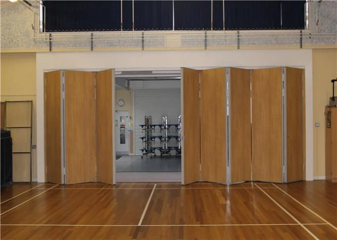 Wooden Prefabricated Folding Internal Doors Customize For Hotel 0