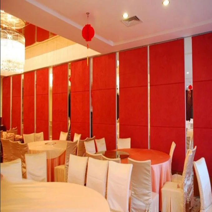 Wooden Removable Folding Partition Walls 65mm Thickness Melamine Surface 0