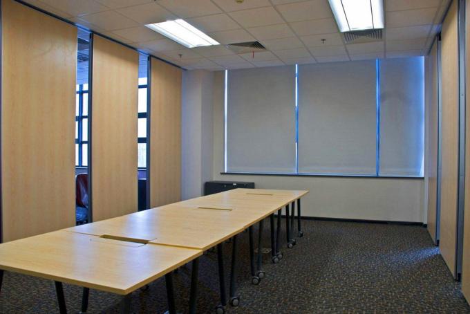 Wooden Sliding Folding Sound Proof Partition Wall For Hotel Banquet Hall Fire Resistant 0