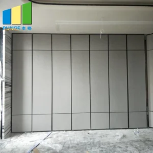Wooden Sliding Folding Sound Proof Partitions Removable Office Partition