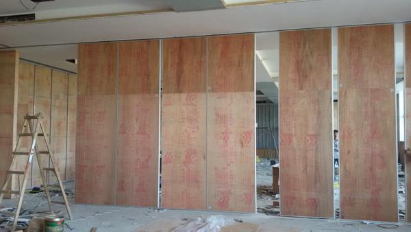 Wooden Sliding Partition Walls Melaine Folding Doors Hanging Office Partition 1