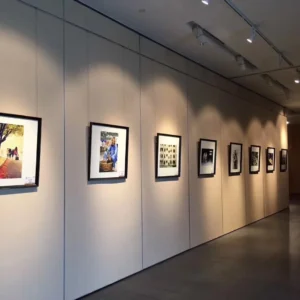 Wooden Sound Proof Partition Wall For Art Gallery / Functional Hall