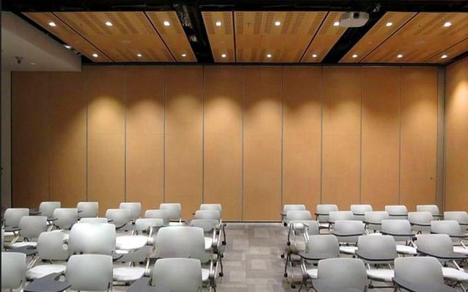 Wooden Soundproof Folding Office Partition Walls Singapore / Movable Partition Wall Systems 2