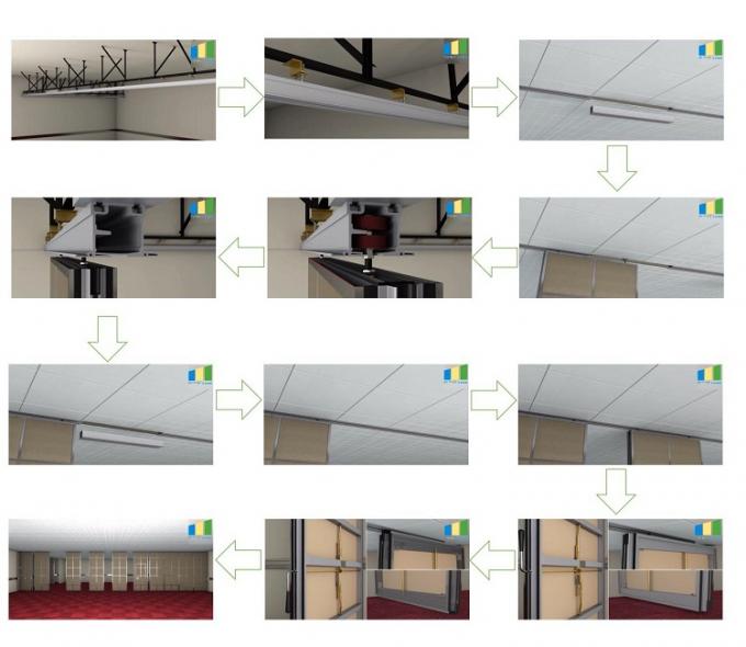 Wooden Surface Folding and Movable Partition Walls For Banquet Hall 1