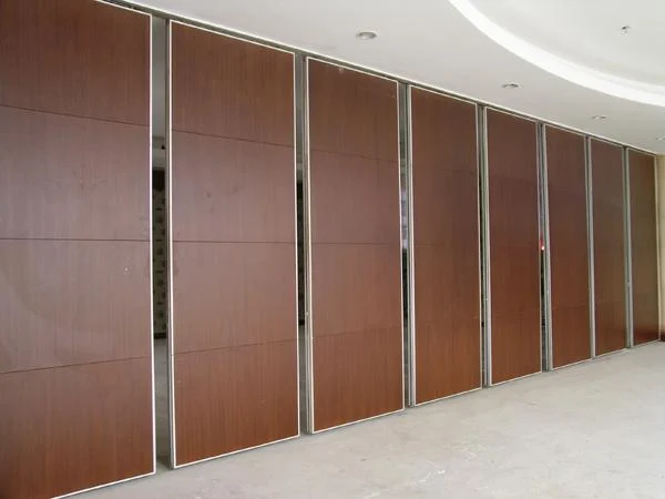 Wooden Surface Folding Partiion Walls , Sliding Decorative Durable Office Partition Soundproof 1