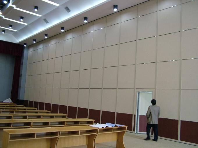 Wooden Surface Operable Soundproof Partition Wall for Exhibition Centre 1