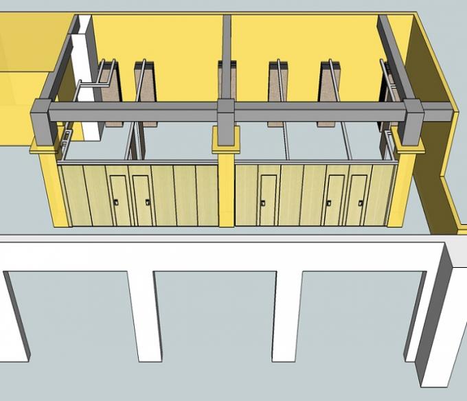 Wooden Surface Sound Proof Partitions For Office With Top Hung System 0