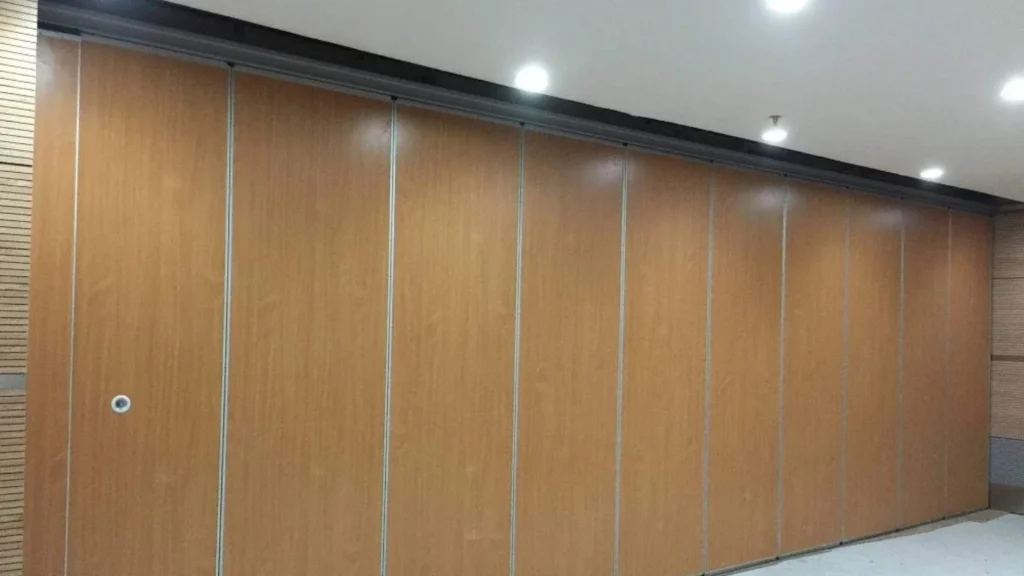 Plan Maintenance Access Behind Folding Partition Wall Stacks